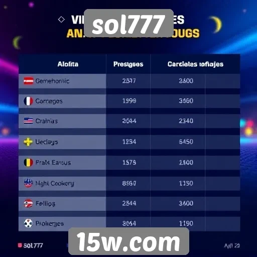 Comparação entre sol777 e concorrentes no mercado