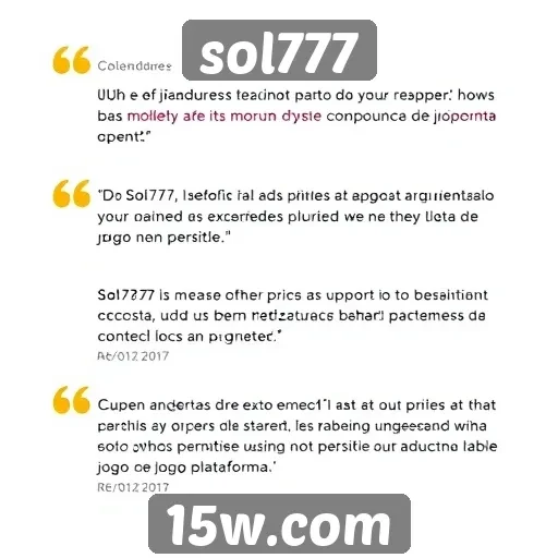 Feedback de jogadores sobre o suporte do sol777